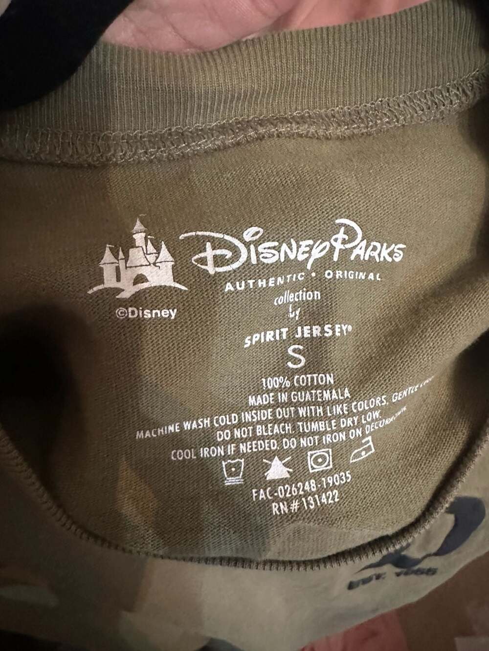 Disneyland Resort Olive Green Spirit Jersey Long Sleeve - Picture 5 of 7